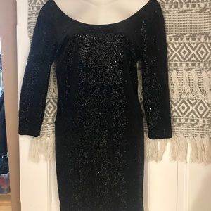 Sparkly black dress